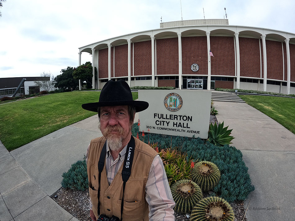 Andrew at City Hall Fullerton, Orange County, California