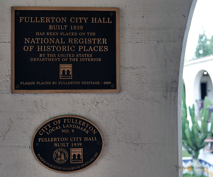 Fullerton City Hall Built In 1939.
