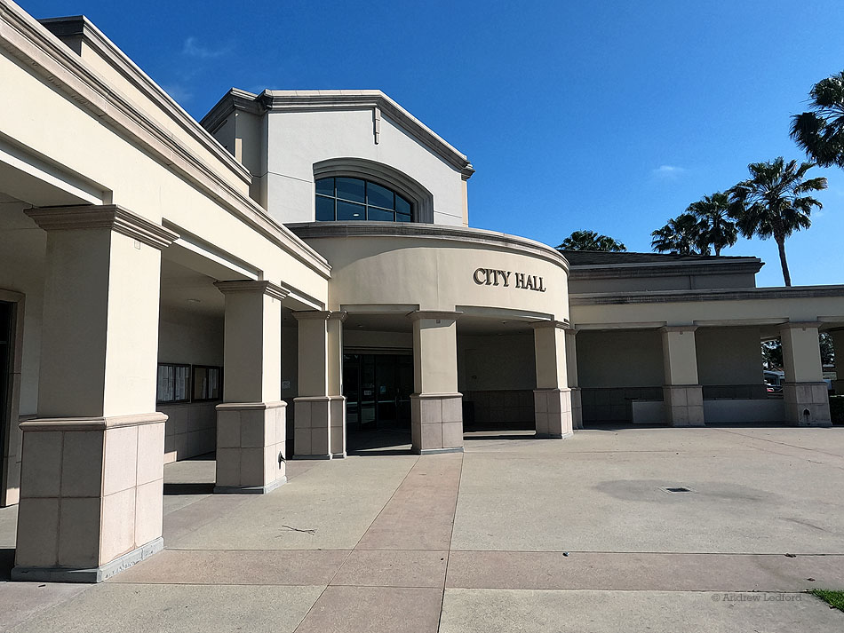 Looking towards Buena Park City Hall