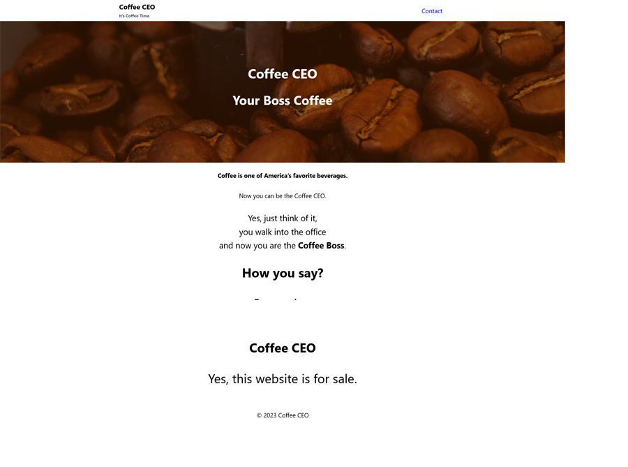 Coffeeceo.com Website
