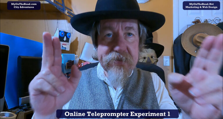Online Teleprompter Experiment